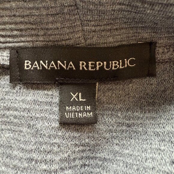 Banana Republic Size XL Gray Micro-Stripe Sleeveless Knit Turtleneck Tunic Dress - Picture 9 of 14